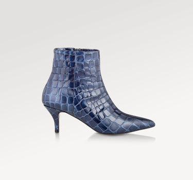 Bambi Faux Croco Blue Boots