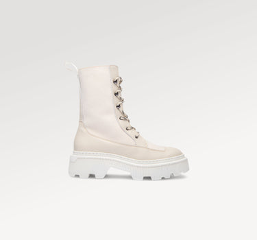 Caroline Creme High Chunky Boots